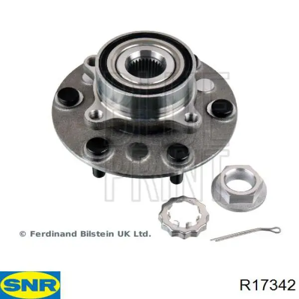 R17342 SNR Piasta tylna