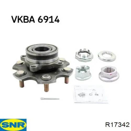 Piasta tylna R17342 SNR