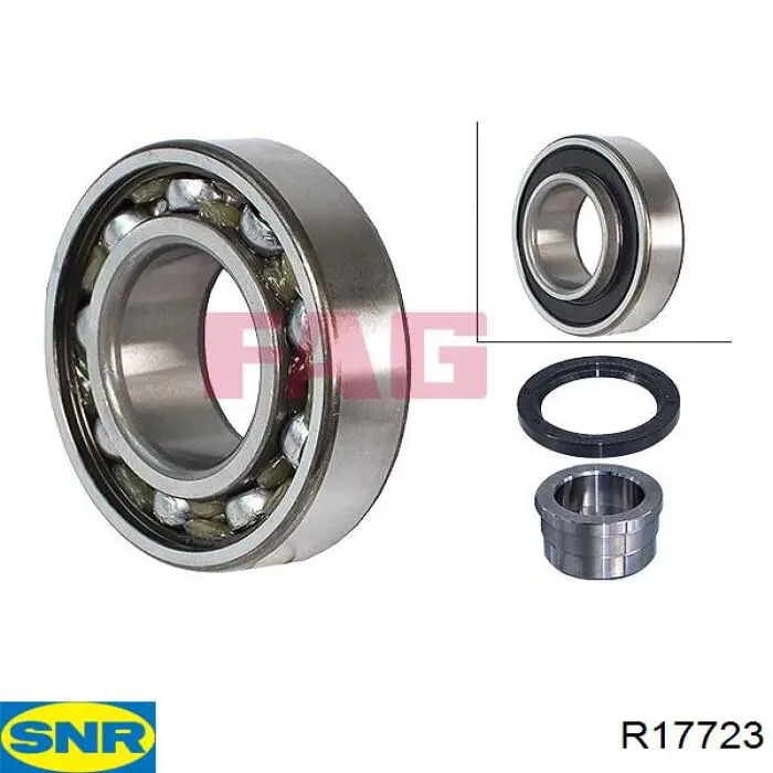 Lożysko piasty tylnej SNR R17723 cena, od 41,44 USD
