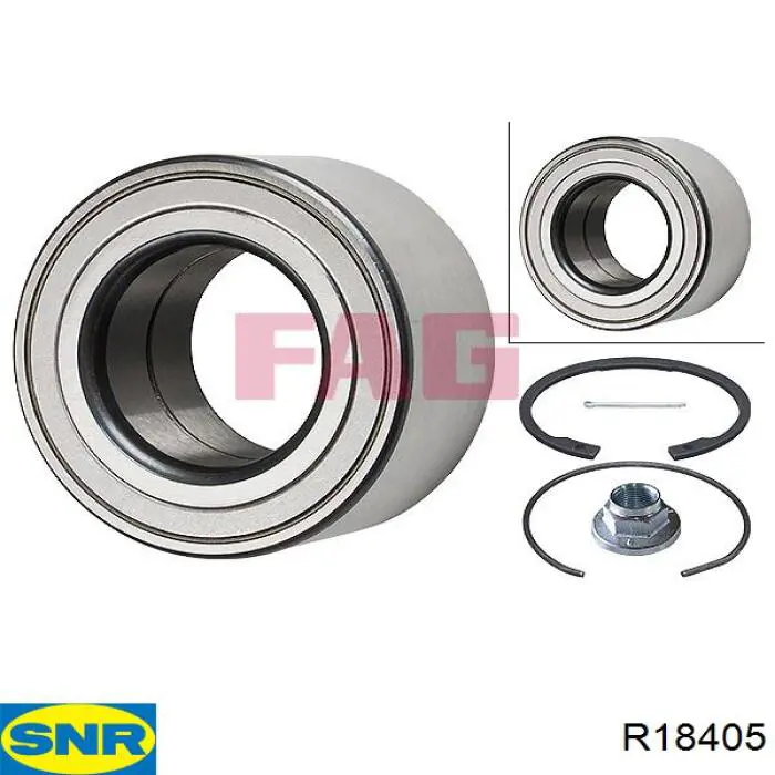 Łożysko piasty przedniej SNR R18405 cena, od 23,09 USD