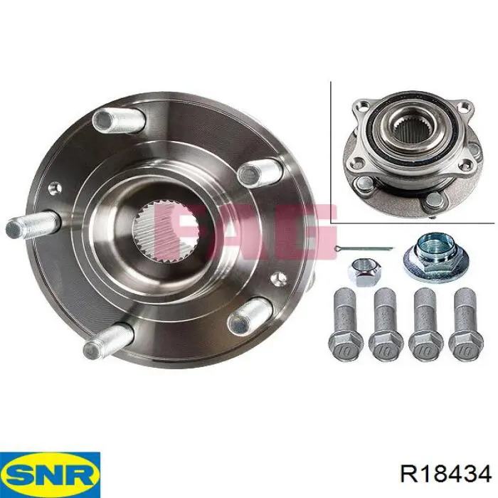 Do koszyka R18434 SNR Piasta przednia