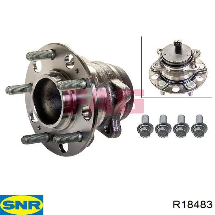 R18483 SNR Piasta tylna
