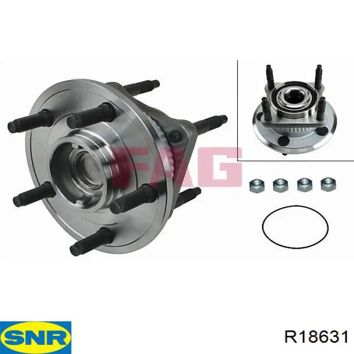 Piasta tylna SNR R18631 cena, od 82,99 USD