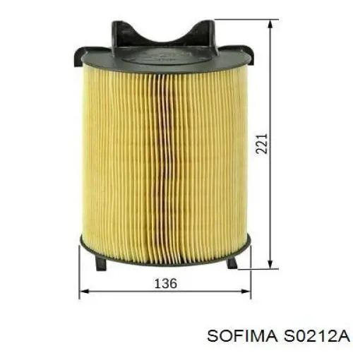 Do koszyka S0212A Sofima Filtr powietrza