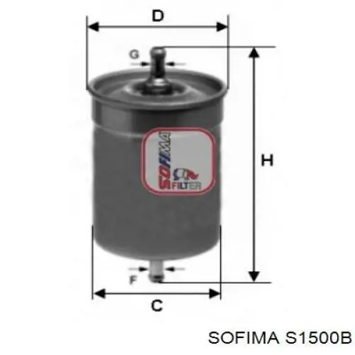 Filtr paliwa Sofima S1500B cena, od 9,31 USD