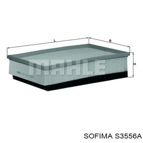 S 3556 A Sofima filtr powietrza