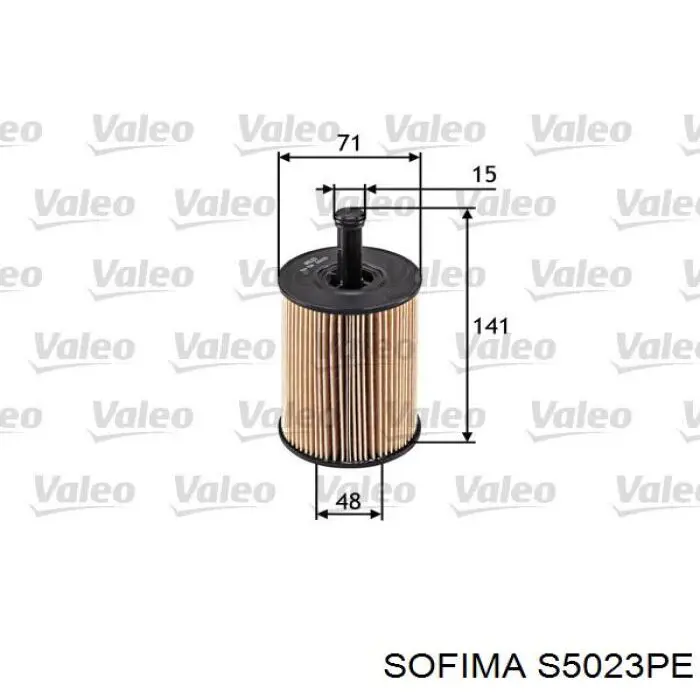 Do koszyka S5023PE Sofima Filtr oleju