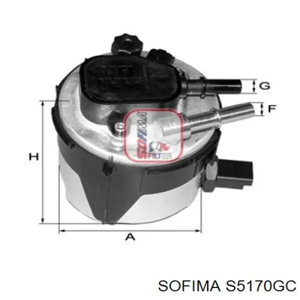 Filtr paliwa Sofima S5170GC cena, od 50,44 USD