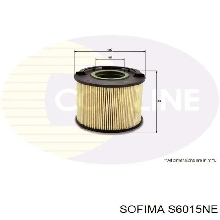 Do koszyka S6015NE Sofima Filtr paliwa