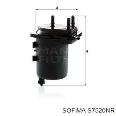 Filtr paliwa Sofima S7520NR cena, od 26,40 USD