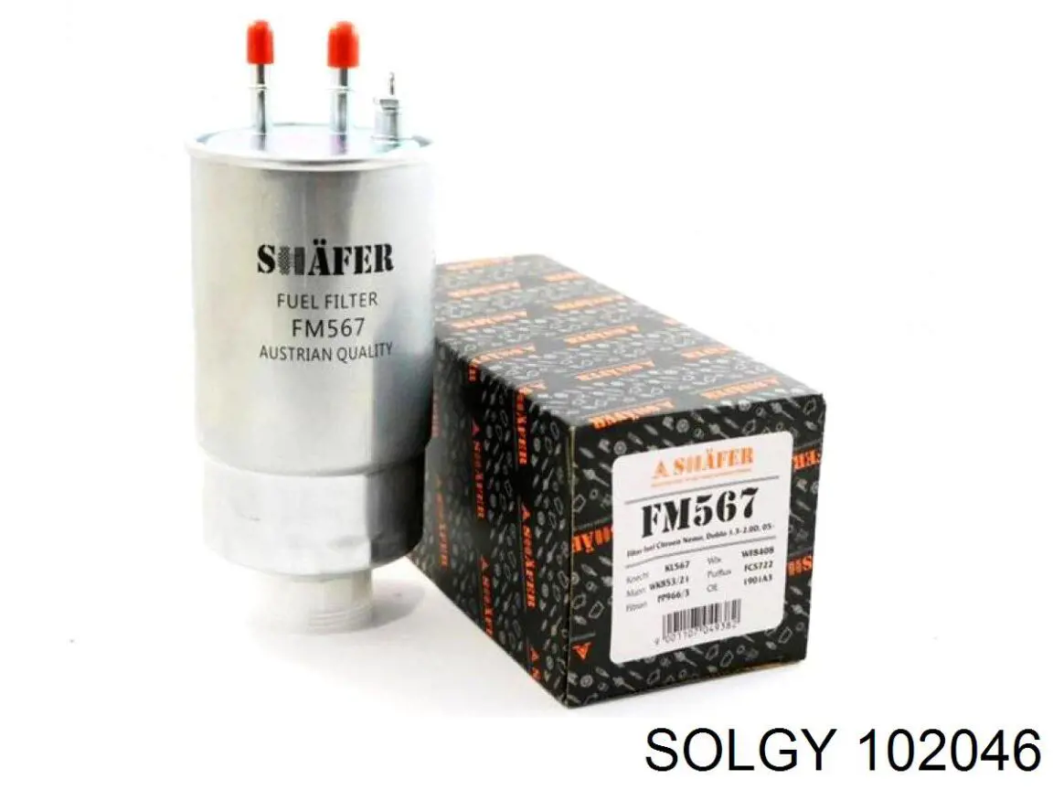 Filtr paliwa 102046 Solgy