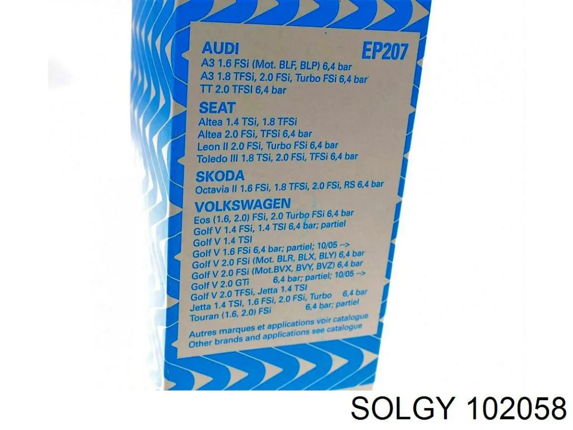 102058 Solgy Filtr paliwa