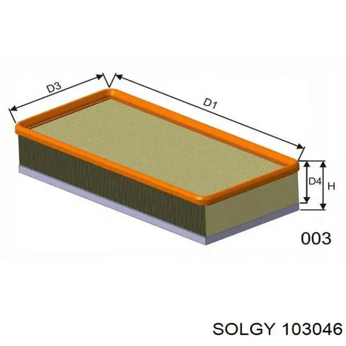103046 Solgy Filtr powietrza