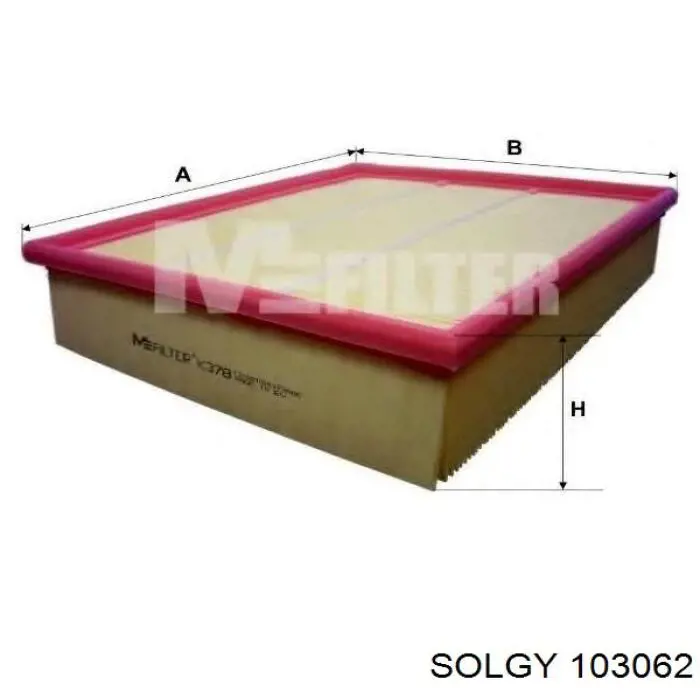 Do koszyka 103062 Solgy Filtr powietrza