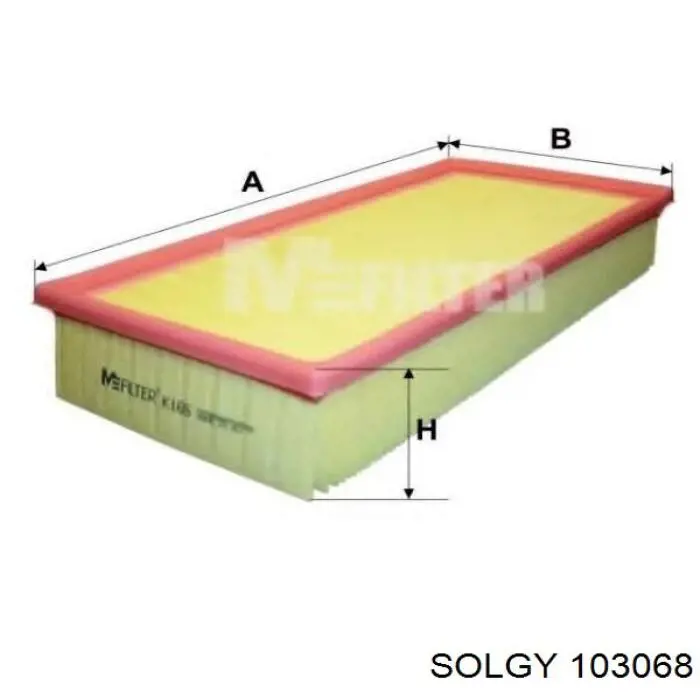 Filtr powietrza Solgy 103068 cena, od 7,57 USD