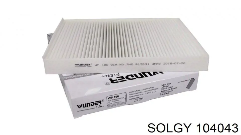 104043 Solgy Filtr kabiny