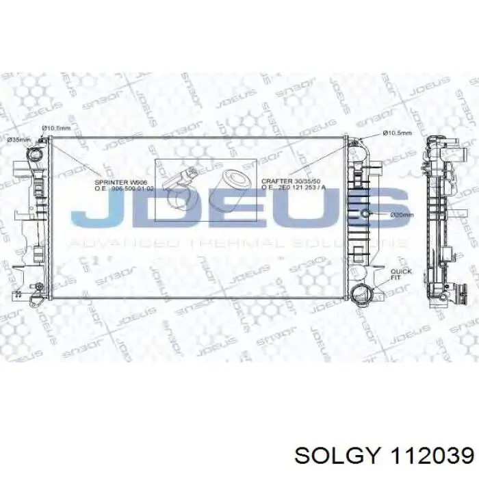 Chłodnica silnika Solgy 112039