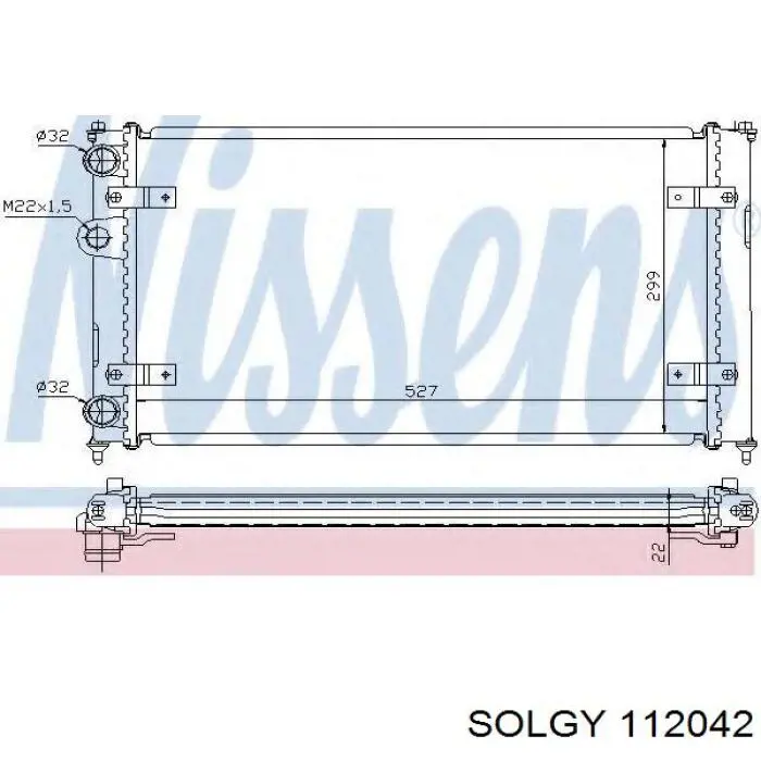 112042 Solgy Chłodnica silnika