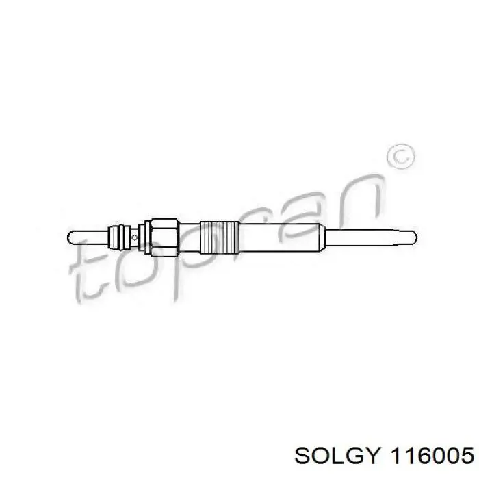 Świeca żarowa Solgy 116005 cena, od 11,27 USD