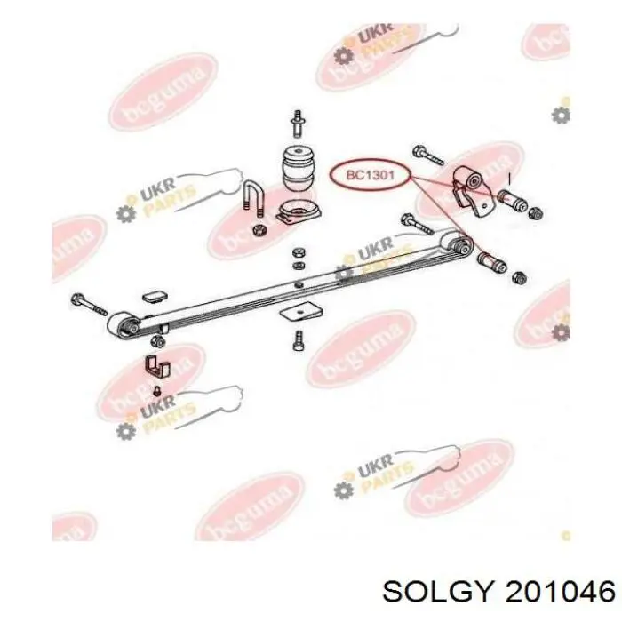 Silentblock (tuleja) resoru przedniego Solgy 201046 cena, od 7,31 USD