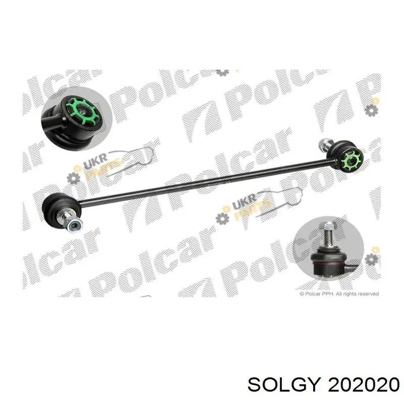 Do koszyka 202020 Solgy Łącznik stabilizatora przedniego