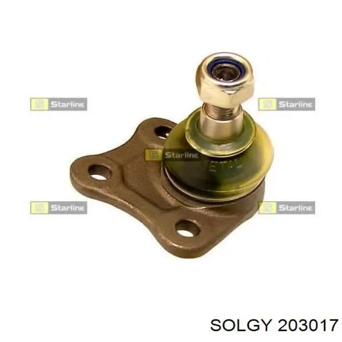 Sworzeń wahacza dolny prawy Solgy 203017 cena, od 14,63 USD