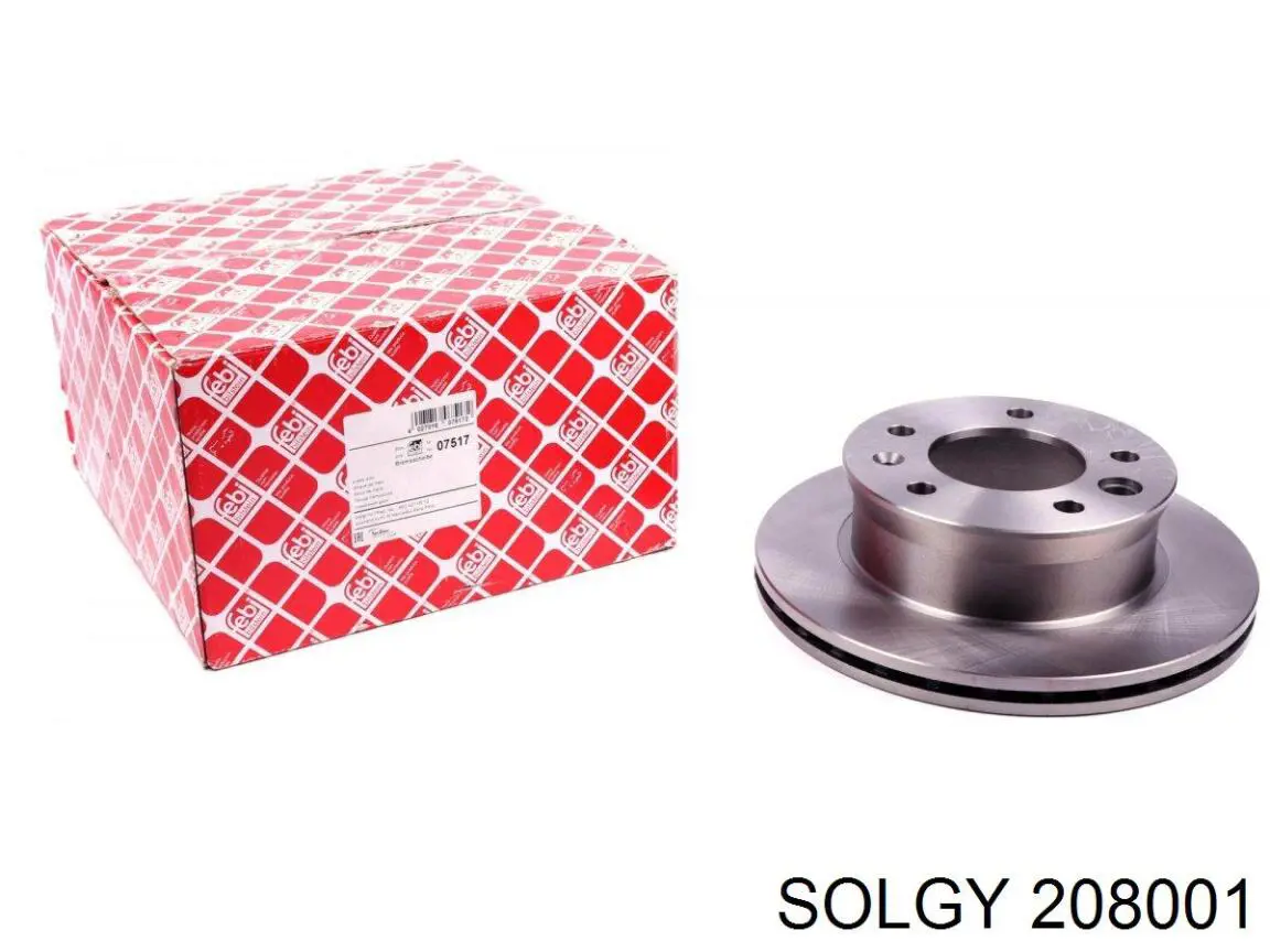Tarcza hamulcowa przednia Solgy 208001 cena, od 45,20 USD