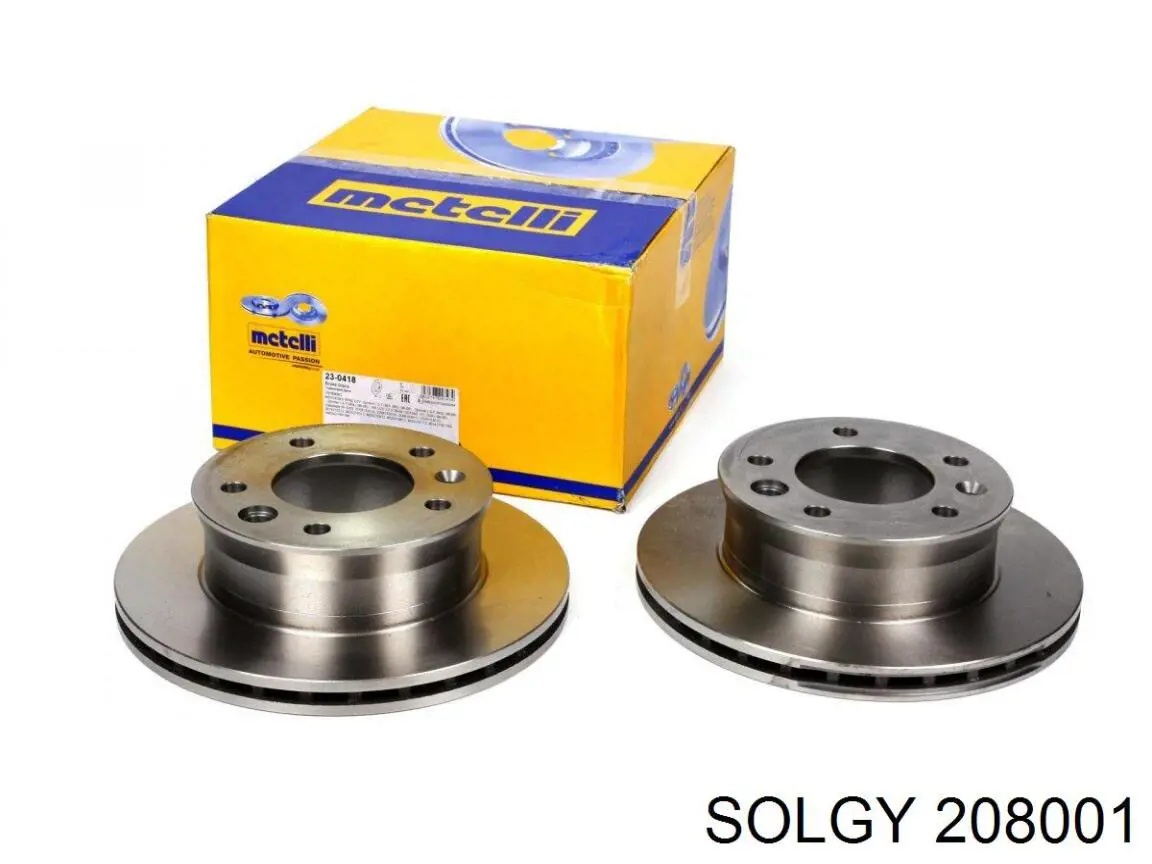 Do koszyka 208001 Solgy Tarcza hamulcowa przednia