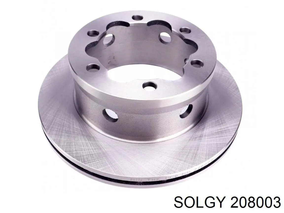 208003 Solgy Tarcza hamulcowa tylna