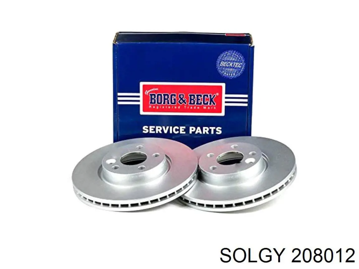 Tarcza hamulcowa przednia 208012 Solgy