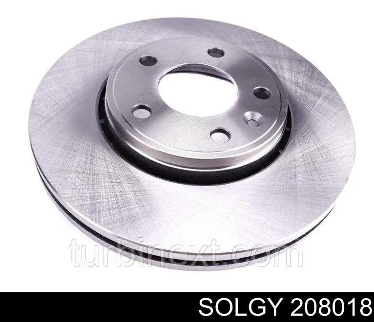 Tarcza hamulcowa przednia 208018 Solgy