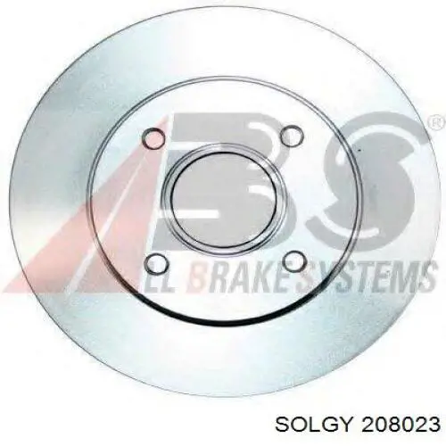 Tarcza hamulcowa tylna 208023 Solgy