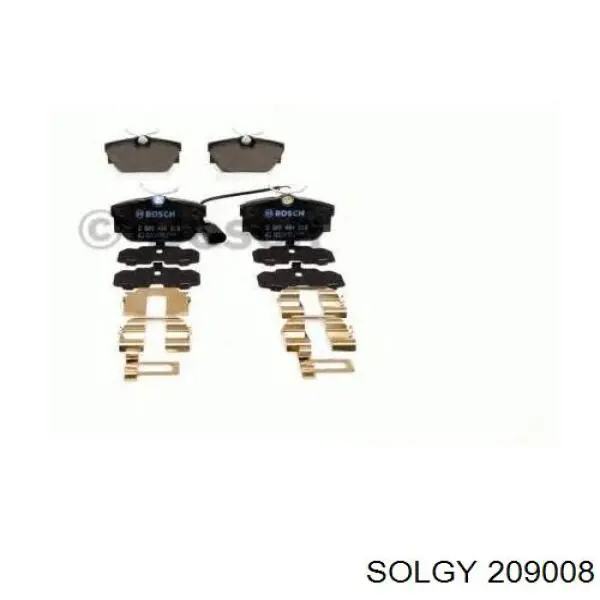 Okładziny (klocki) do hamulców tarczowych tylne Solgy 209008 cena, od 24,51 USD