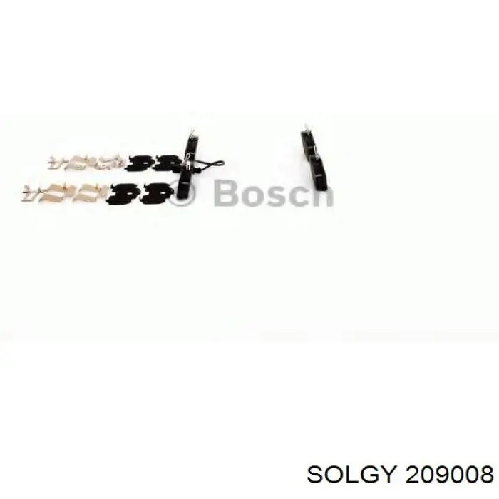 209008 Solgy Okładziny (klocki) do hamulców tarczowych tylne