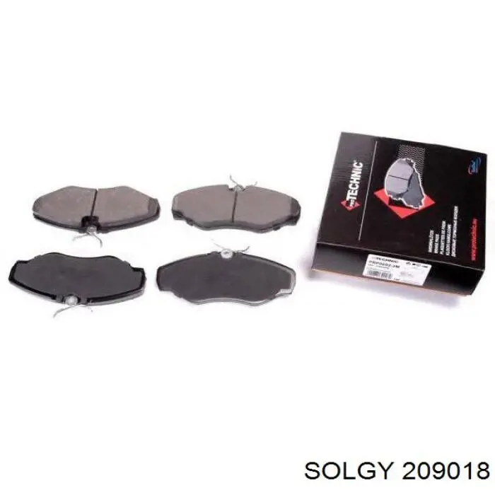 Klocki hamulcowe przednie tarczowe Solgy 209018