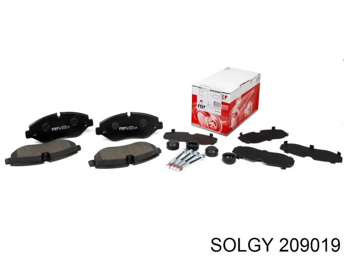 Klocki hamulcowe przednie tarczowe Solgy 209019 cena, od 27,77 USD