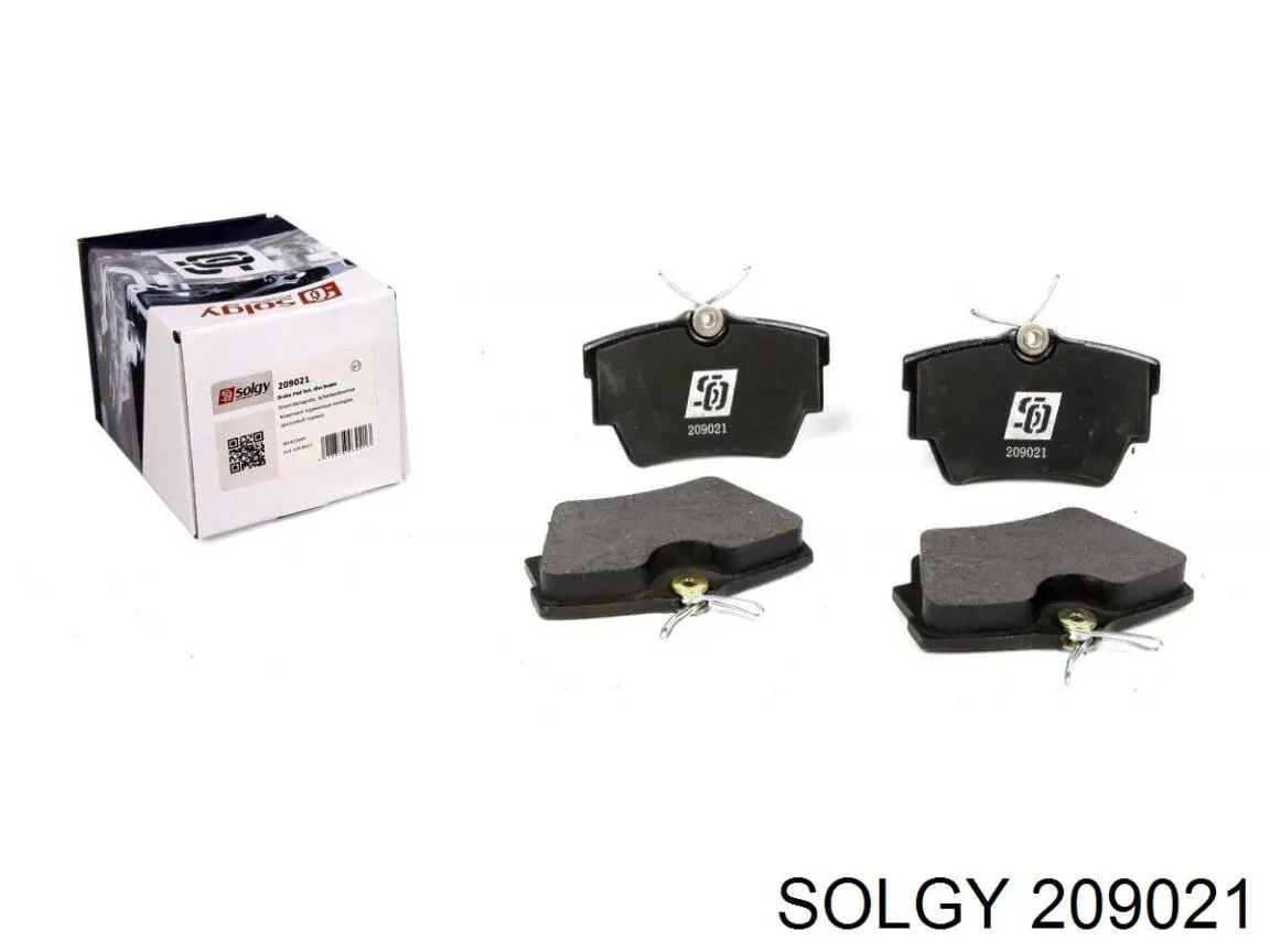 209021 Solgy Okładziny (klocki) do hamulców tarczowych tylne