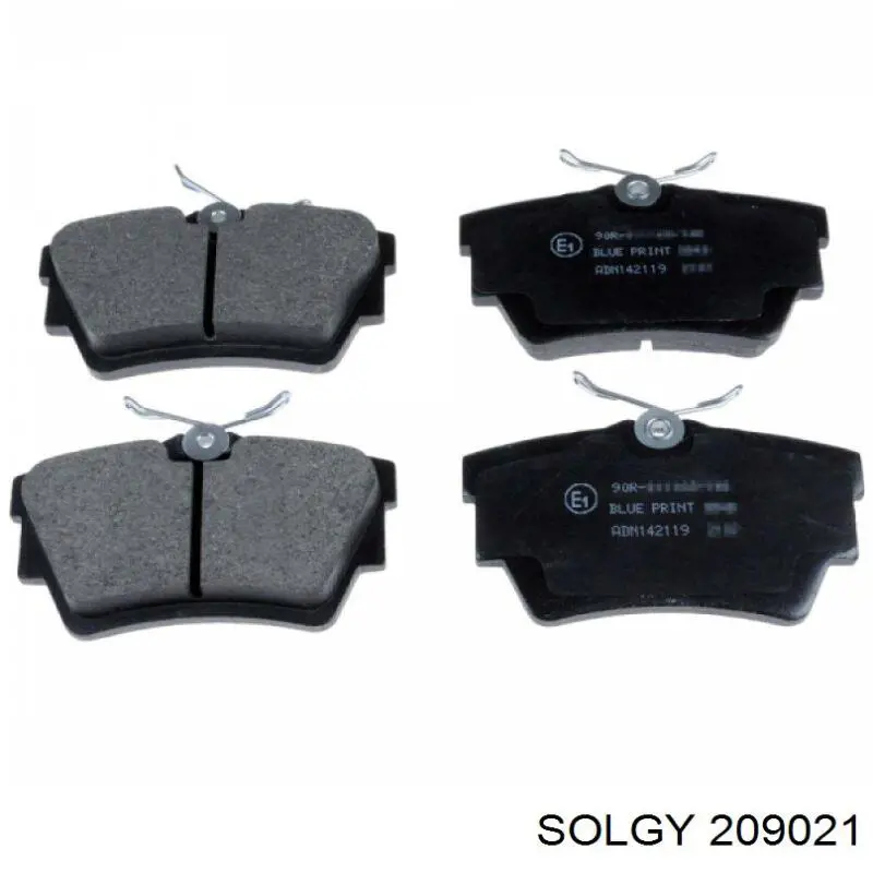Okładziny (klocki) do hamulców tarczowych tylne Solgy 209021 cena, od 21,73 USD