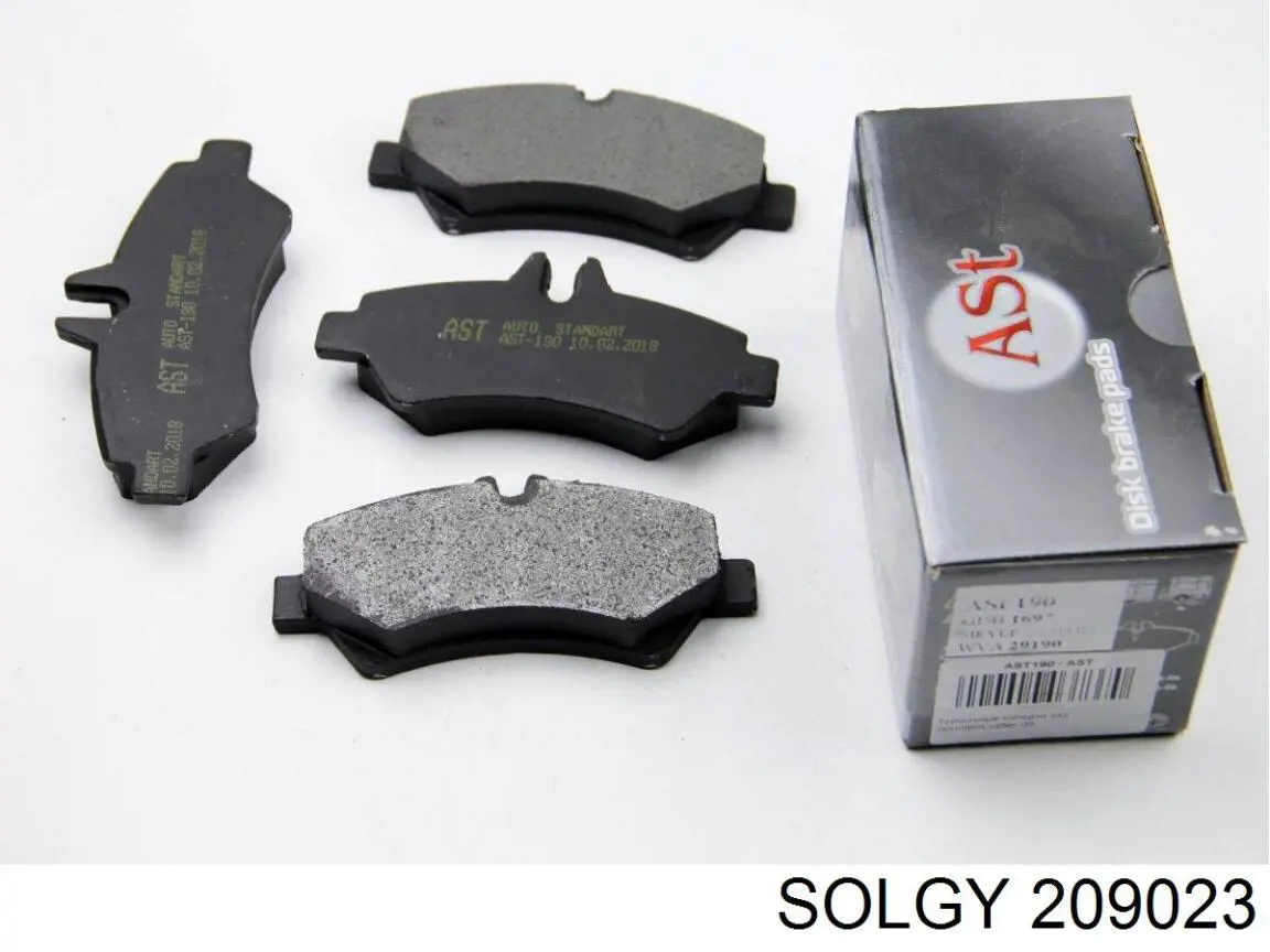 Okładziny (klocki) do hamulców tarczowych tylne 209023 Solgy