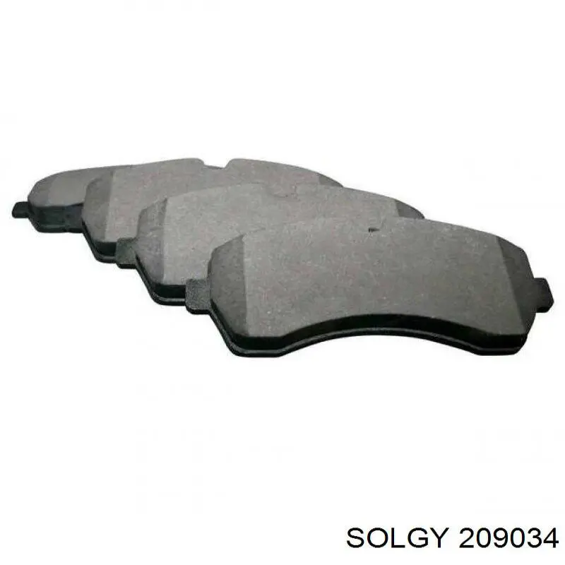 Klocki hamulcowe przednie tarczowe Solgy 209034 cena, od 23,29 USD