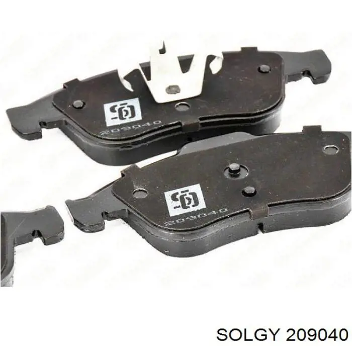 209040 Solgy Klocki hamulcowe przednie tarczowe