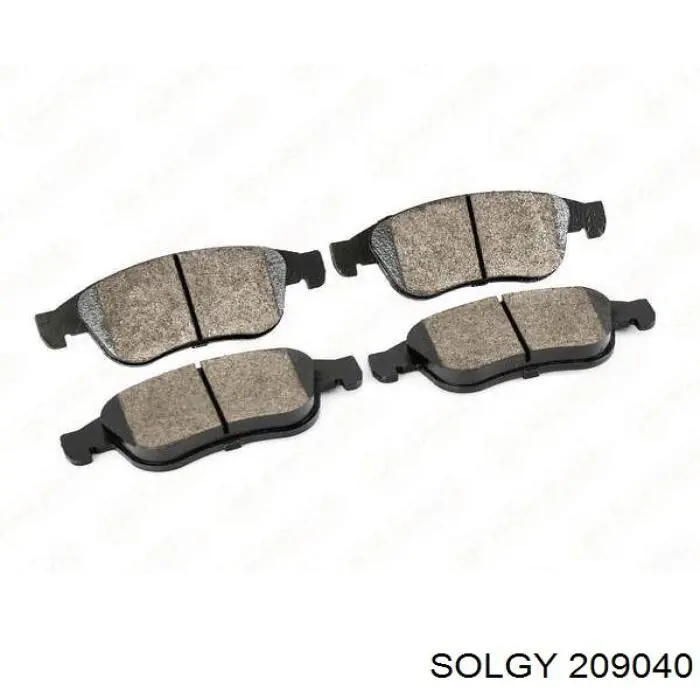 Klocki hamulcowe przednie tarczowe Solgy 209040 cena, od 26,24 USD