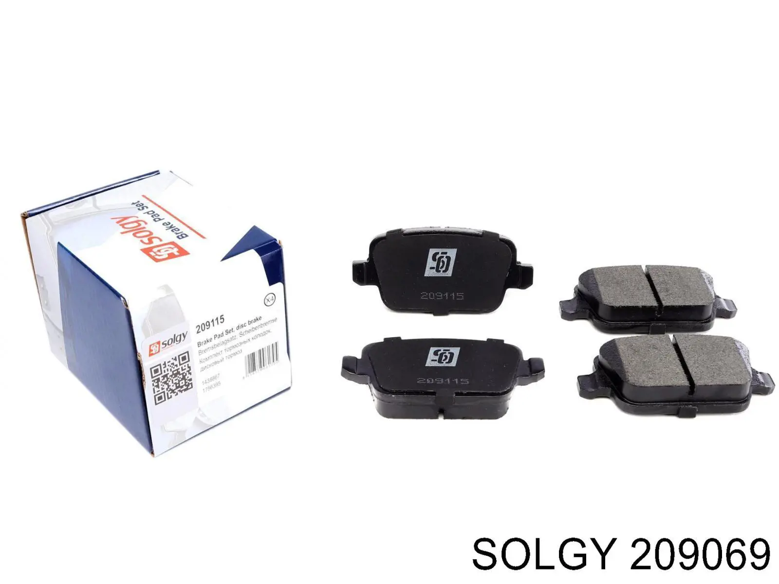 Okładziny (klocki) do hamulców tarczowych tylne Solgy 209069 cena, od 18,92 USD