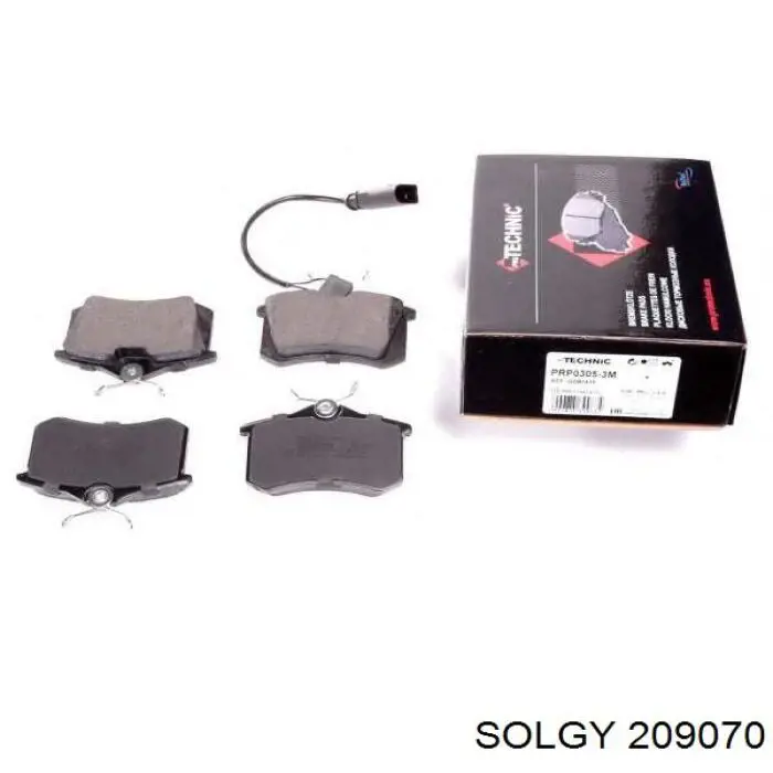 Okładziny (klocki) do hamulców tarczowych tylne Solgy 209070 cena, od 24,51 USD