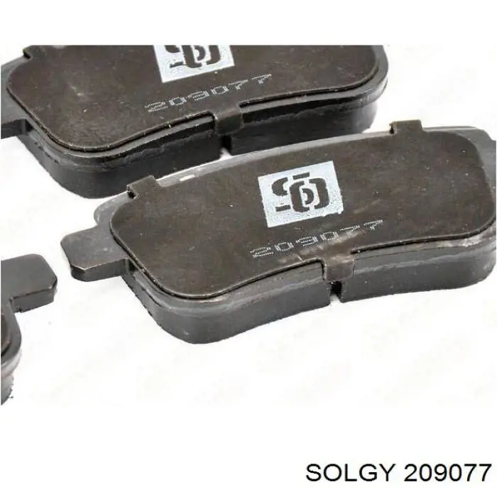 Do koszyka 209077 Solgy Okładziny (klocki) do hamulców tarczowych tylne