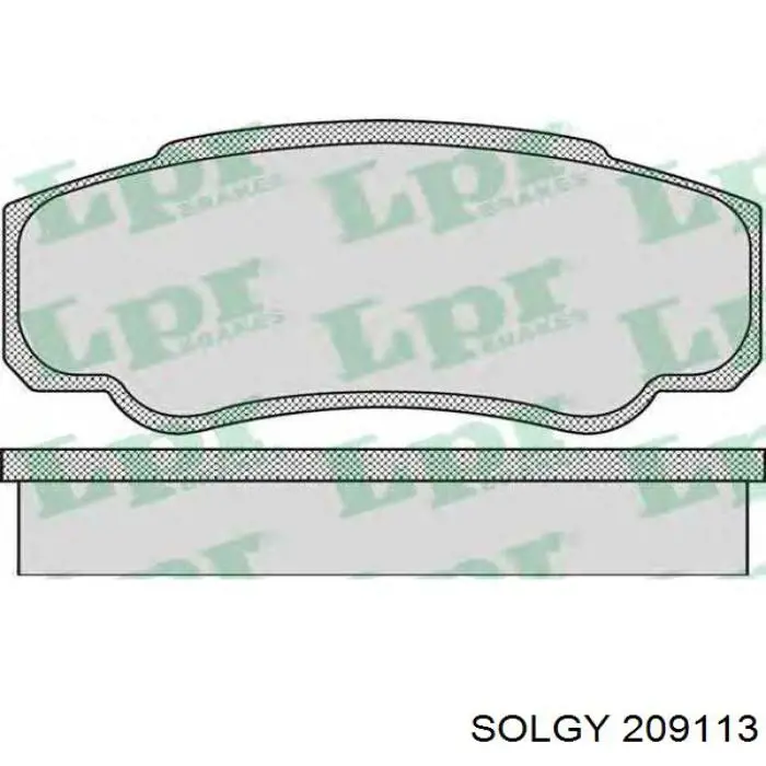 209113 Solgy Okładziny (klocki) do hamulców tarczowych tylne
