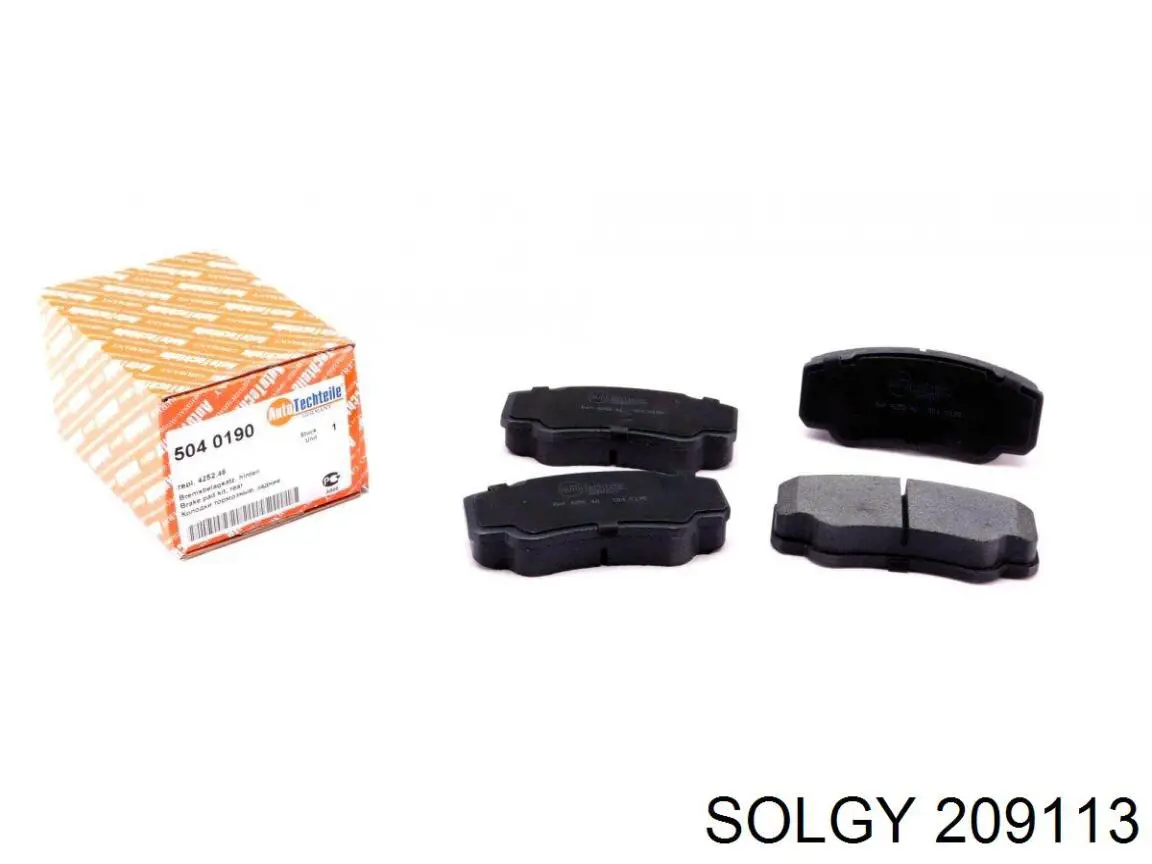 Okładziny (klocki) do hamulców tarczowych tylne Solgy 209113 cena, od 20,66 USD