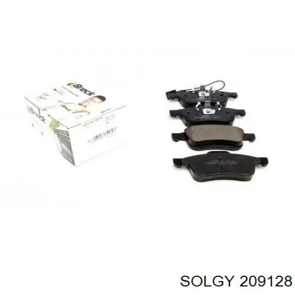 209128 Solgy Klocki hamulcowe przednie tarczowe