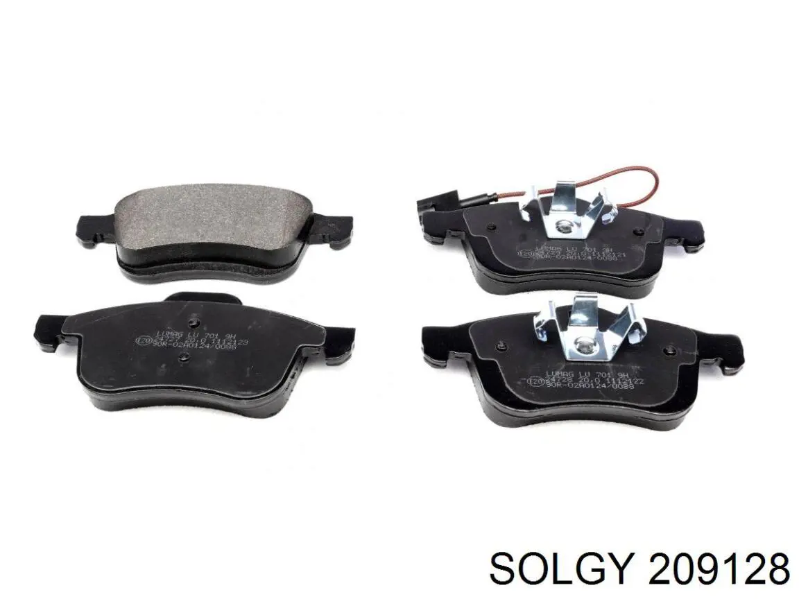 Klocki hamulcowe przednie tarczowe Solgy 209128 cena, od 30,58 USD