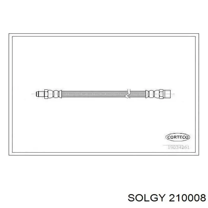 210008 Solgy przewód hamulcowy tylny